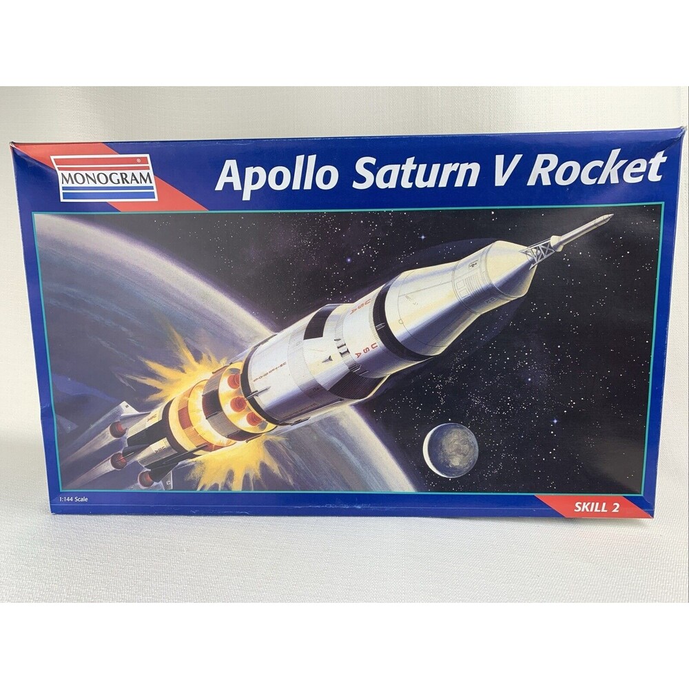 Vintage Monogram 1:144 Scale Apollo Saturn V Rocket Model‎ Kit #5082 Complete